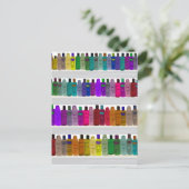 Zeep Bottelregenboog - voor badkamers, zout, enz. Briefkaart (Staand voorkant)