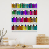 Zeep Bottelregenboog - voor badkamers, zout, enz. Poster (Keuken)