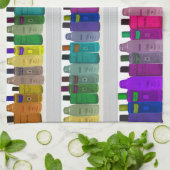 Zeep Bottelregenboog - voor badkamers, zout, enz. Theedoek (Gevouwen)