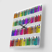 Zeep Bottelregenboog - voor badkamers, zout, enz. Vierkante Klok (Hoek)