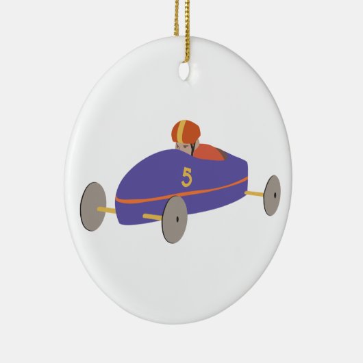 Zeep Box Derby Keramisch Ornament (Rechts)