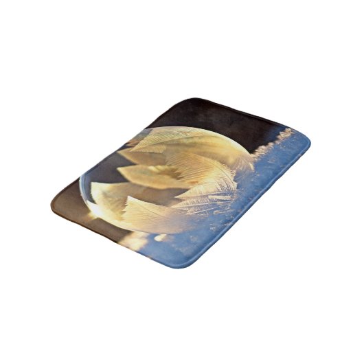 Zeep Bubble op sneeuw Badmat (Gekanteld)