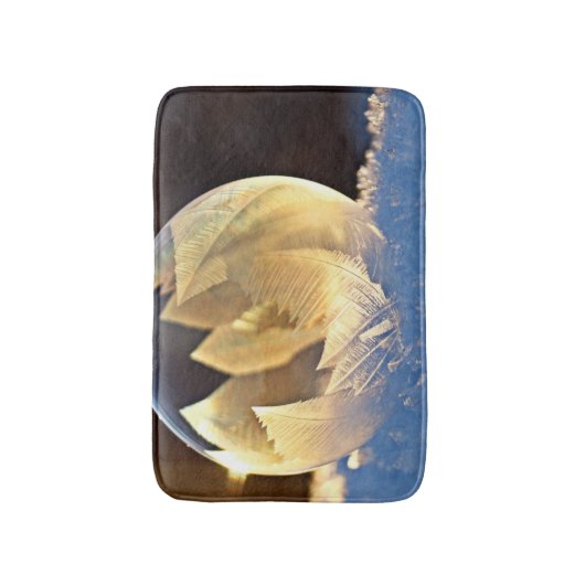 Zeep Bubble op sneeuw Badmat (Voorkant Verticaal)