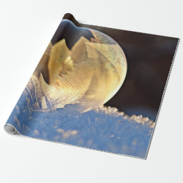 Zeep Bubble op sneeuw Cadeaupapier
