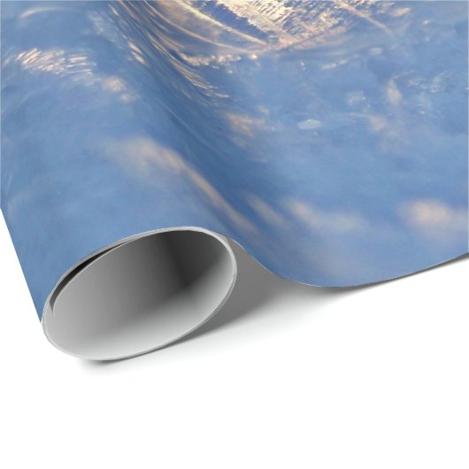 Zeep Bubble op sneeuw Cadeaupapier (Rol Hoek)