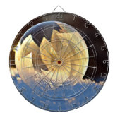 Zeep Bubble op sneeuw Dartbord (Voorkant)