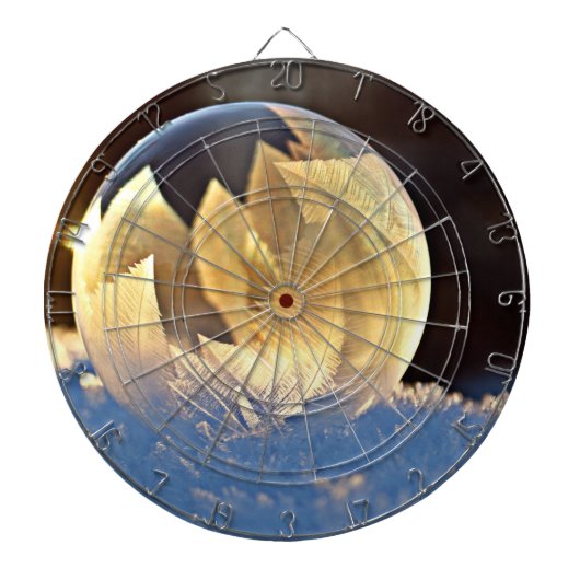 Zeep Bubble op sneeuw Dartbord (Voorkant)