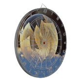 Zeep Bubble op sneeuw Dartbord (Voorkant Links)