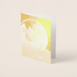 Zeep Bubble op sneeuw Folie Kaarten