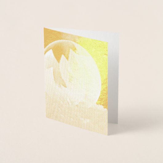 Zeep Bubble op sneeuw Folie Kaarten (Voorkant)