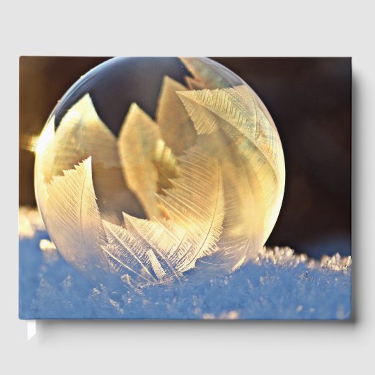 Zeep Bubble op sneeuw Gastenboek (Voorkant)