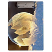 Zeep Bubble op sneeuw Klembord (Voorkant)