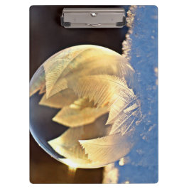 Zeep Bubble op sneeuw Klembord