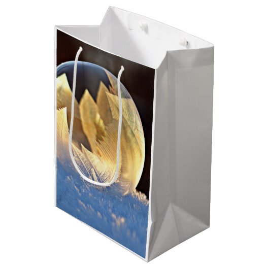 Zeep Bubble op sneeuw Medium Cadeauzakje (Voorkant Gekanteld)