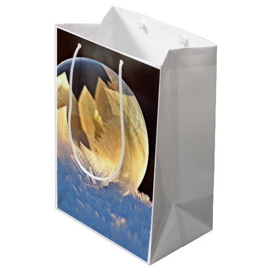 Zeep Bubble op sneeuw Medium Cadeauzakje (Achterkant Gekanteld)