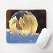 Zeep Bubble op sneeuw Muismat (Met muis)