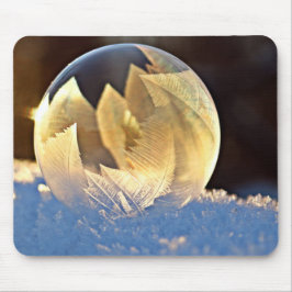 Zeep Bubble op sneeuw Muismat