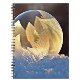 Zeep Bubble op sneeuw Notitieboek