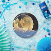 Zeep Bubble op sneeuw Papieren Bordje (Feest)