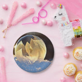 Zeep Bubble op sneeuw Papieren Bordje (Feest)