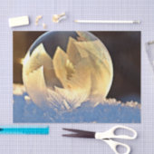 Zeep Bubble op sneeuw Tissuepapier (Craft)