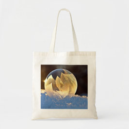 Zeep Bubble op sneeuw Tote Bag
