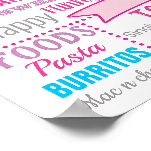 Zeep Bubbles Birthday Party sign board poster (Hoek)