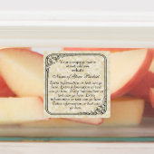 Zeep & Cosmetica Tan Parchment stijl vintage label (Aangebracht)