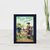  zeep en blanco noot Kaart (Voorkant)