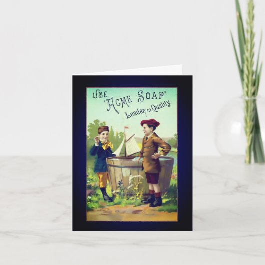 zeep en blanco noot Kaart (Voorkant)