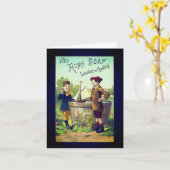  zeep en blanco noot Kaart (Gele Bloem)