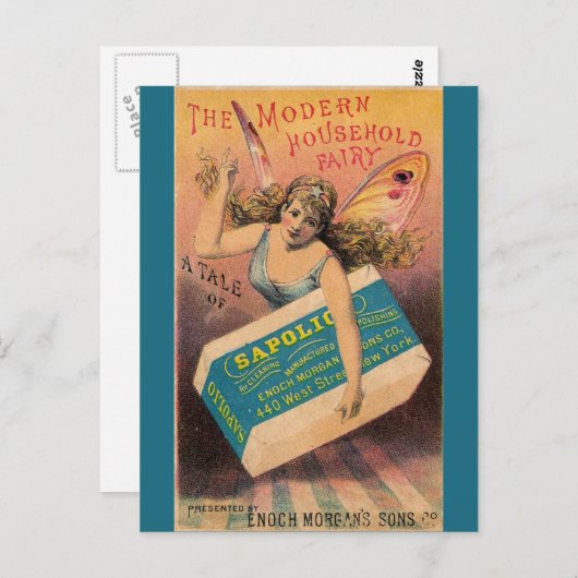 zeep en Briefkaart van het huis (Voorkant / Achterkant)