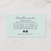 Zeep en bubbels | Zakzeepambachtsman Visitekaartje (Achterkant)