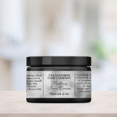  zeep en cosmetische producten, geweven zilverfoli etiket