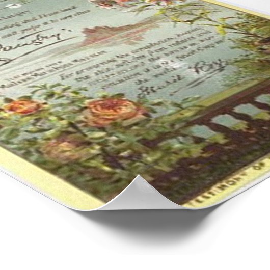 zeep en druk af poster (Hoek)