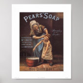 zeep en druk af poster (Voorkant)