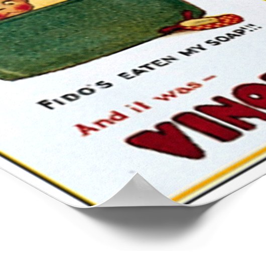  zeep en druk af poster (Hoek)