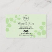 Zeep en kaars in de vorm van pasta's met flessen visitekaartje (Achterkant)