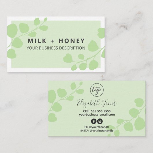 Zeep en kaars in de vorm van pasta's met flessen visitekaartje (Voorkant / Achterkant)