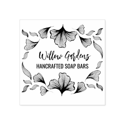 Zeep- en kaartenbranding rubberstempel (Afrduk)