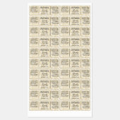 Zeep-etiketten van waterdichte perkampapier labels (Vel)