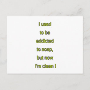 Zeep grappige tekst briefkaart