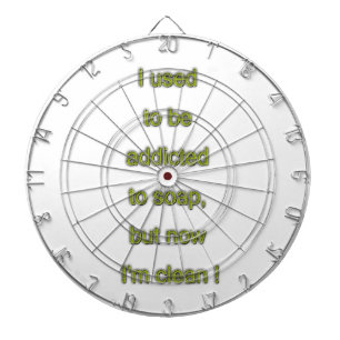 Zeep grappige tekst dartbord