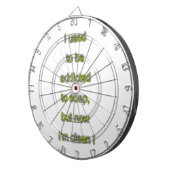 Zeep grappige tekst dartbord (Voorkant Rechts)