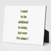 Zeep grappige tekst fotoplaat (Zijkant)