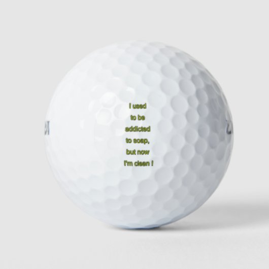 Zeep grappige tekst golfballen (Voorkant)