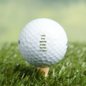 Zeep grappige tekst golfballen (Insitu Shirt)