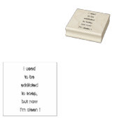 Zeep grappige tekst rubberstempel (Gestempeld)