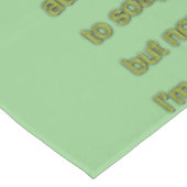 Zeep grappige tekst tafelkleed (Gekanteld)