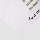 Zeep grappige tekst tissuepapier (Detail)